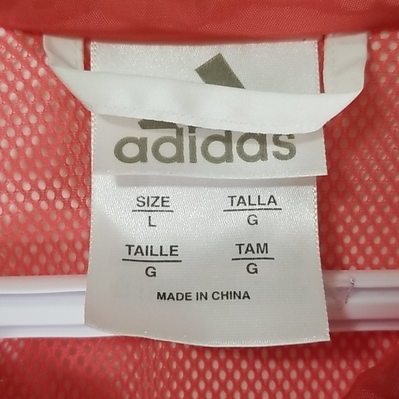 Adidas Women's Hooded Light Weight Jacket Size L - Picture 5 of 8